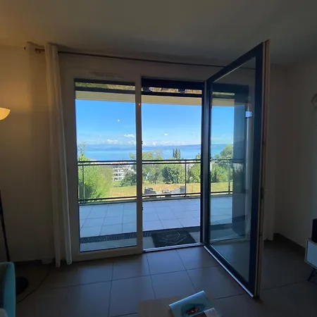 Avec Vue Imprenable Sur Le Leman דירה אוויאן-לה-באן